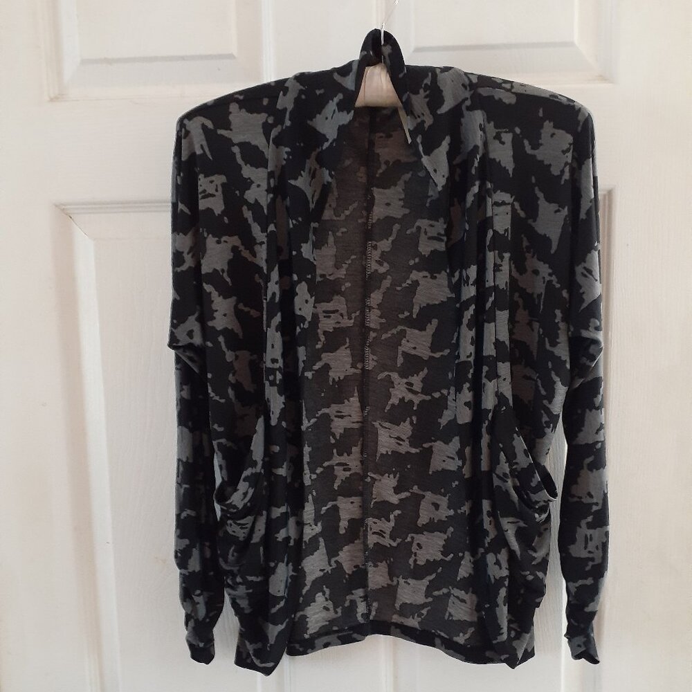Jexy and Jax Open Jacket Grey and Black Size XS
